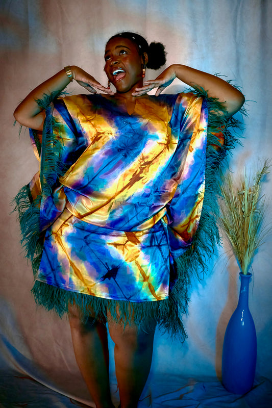 Adun Silk Fringe Dress